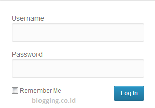 Menu login