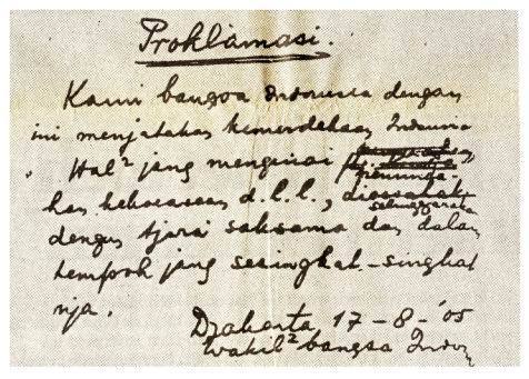 sejarah proklamasi